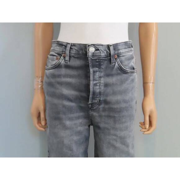 RE/DONE 70's Ultra High Rise Wide Leg Jean in Silver Fade 32 - Picture 2 of 3